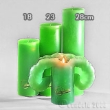 Lotuskerze grün 23cm