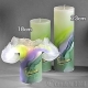 Lotuskerze ART green lilac 18cm